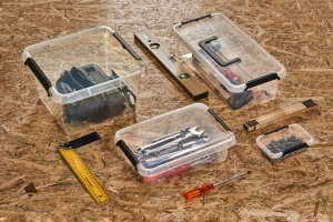 ORPLAST MOXOM - Pojemnik plastikowy z rączką + pokrywa - SimpleStore - 39x29x21,5 cm - 15,5 L 4