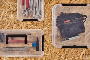 ORPLAST MOXOM - Pojemnik plastikowy z rączką + pokrywa - SimpleStore - 39x29x21,5 cm - 15,5 L 5