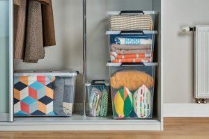 ORPLAST MOXOM - Pojemnik plastikowy z rączką + pokrywa - SimpleStore - 39x29x21,5 cm - 15,5 L 8