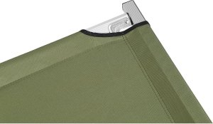 Enero Łóżko turystyczne składane z pokrowcem zielone 11