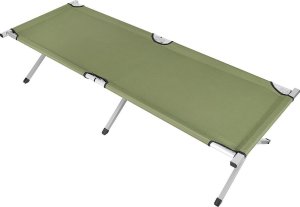 Enero Łóżko turystyczne składane z pokrowcem zielone 6