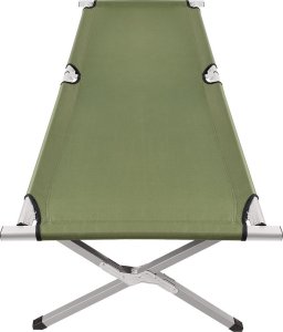 Enero Łóżko turystyczne składane z pokrowcem zielone 8