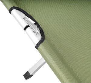 Enero Łóżko turystyczne składane z pokrowcem zielone 10