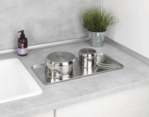 Wenko Ociekacz do naczyń, suszarka na naczynia ze stali nierdzewnej - 2 poziomy, WENKO 5