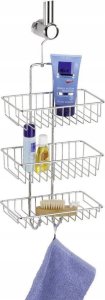 Galicja Półka łazienkowa pod prysznic NIVALA, 3 poziomy, WENKO 3