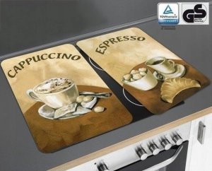 Wenko Szklane płyty ochronne COFFEE na kuchenkę – 2 sztuki, WENKO 10