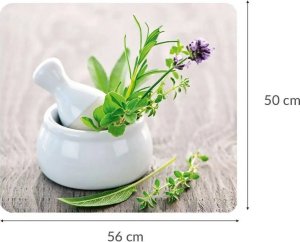 Wenko Szklana płyta ochronna HERB GARDEN na kuchenkę – duża, WENKO 4