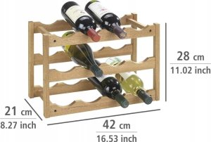 Wenko Drewniany stojak NORWAY na wino - 12 butelek, WENKO 2