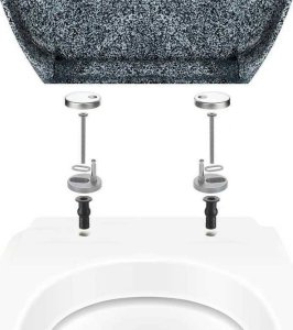 Deska bidetowa Wenko Deska sedesowa OTTANA GRANIT - Duroplast, wolnoopadająca, WENKO 14