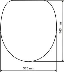 Deska bidetowa Wenko Deska sedesowa OTTANA GRANIT - Duroplast, wolnoopadająca, WENKO 16