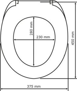 Deska bidetowa Wenko Deska sedesowa OTTANA GRANIT - Duroplast, wolnoopadająca, WENKO 7