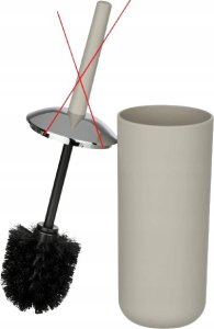Wenko Pojemnik na szczotkę BRASIL, beżowy + szczotka WC, WENKO 2