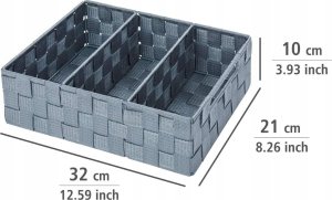 Wenko Organizer ADRIA GREY - pojemnik łazienkowy, WENKO 1
