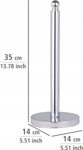 Wenko Stojak na papier toaletowy VITERBO - stal nierdzewna, WENKO 3