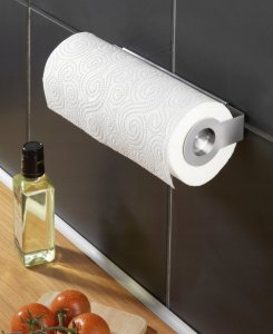 Konighoffer Uniwersalny uchwyt na ręczniki papierowe CERRI - stal nierdzewna, WENKO 3