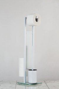 Wenko Stojak na papier toaletowy Rivalta Biały 3