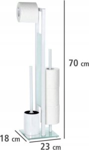 Wenko Stojak na papier toaletowy Rivalta Biały 4