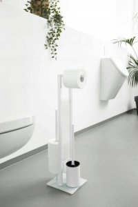Wenko Stojak na papier toaletowy Rivalta Biały 7