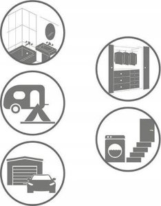 Wenko Pochłaniacz wilgoci, osuszacz powietrza + wkład 5 kg, WENKO 8