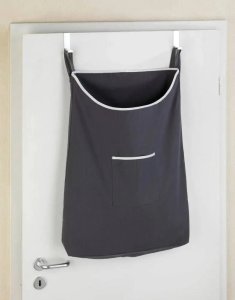 Kosz na pranie Wenko Torba na pranie, ubrania CANGURO GREY, zawieszana na drzwi, WENKO 2