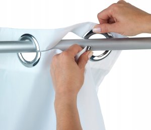 Kleine Wolke Zasłona prysznicowa Mr Deer, tekstylna, 180x200 cm, WENKO 4