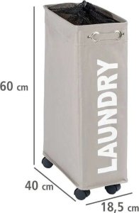 Kosz na pranie Wenko Kosz na pranie CORNO, pojemnik 43 l - kolor taupe, WENKO 7