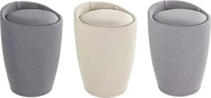 Kosz na pranie Wenko Pufa CANDY BEIGE - kosz na pranie, 2 w 1, WENKO 6
