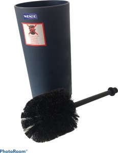 Wenko Pojemnik na szczotkę BRASIL, granatowy + szczotka WC, WENKO 4