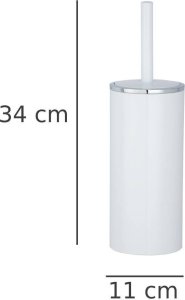 Wenko Pojemnik na szczotkę INCA WHITE + szczotka WC, WENKO 2