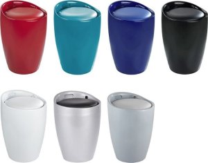 Wenko Pufa CANDY GREY - kosz na pranie, 2 w 1 , WENKO 7