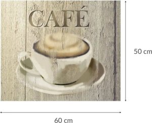 Wenko Szklana płyta ochronna CAFE na ścianę - 50 x 60 cm, WENKO 2
