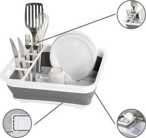Wenko Składana suszarka do naczyń, ociekacz, składany, WENKO 10