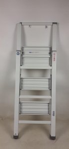 Wenko Aluminiowa drabina, 3-stopniowa - kolor biały, WENKO 15