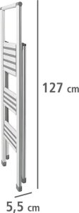 Wenko Aluminiowa drabina, 3-stopniowa - kolor biały, WENKO 7