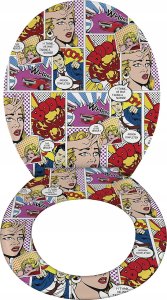 Deska bidetowa Wenko Deska sedesowa Pop-Art - Duroplast, wolnoopadająca, WENKO 3