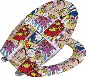 Deska bidetowa Wenko Deska sedesowa Pop-Art - Duroplast, wolnoopadająca, WENKO 4