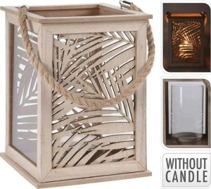 Home Styling Collection Lampion LEAF DESIGN - latarenka na świeczkę, 18x26 cm 6