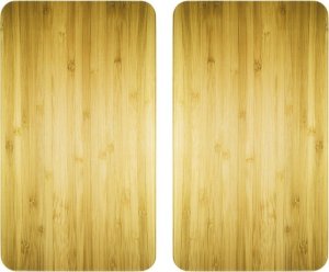 Wenko Szklane płyty ochronne WOODEN LOOK na kuchenkę – 2 sztuki, WENKO 8