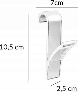 Wenko Wieszak na kaloryfer transparentny, 2 sztuki 3