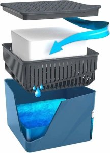 Wenko Pochłaniacz wilgoci Cube, kolor szary, wkład z chlorku wapnia, zapobiega powstawaniu pleśni i grzybów, wymiary 13x13x13 cm 2