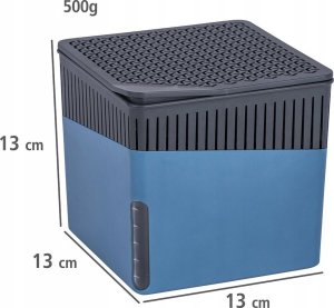 Wenko Pochłaniacz wilgoci Cube, kolor szary, wkład z chlorku wapnia, zapobiega powstawaniu pleśni i grzybów, wymiary 13x13x13 cm 5