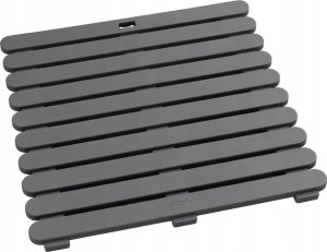 Wenko Antypoślizgowa podkładka do wanny, brodzika, basenu, sauny, kolor szary, tworzywo sztuczne, antypoślizgowa powierzchnia, kwadratowa 5