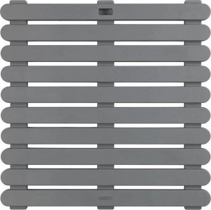 Wenko Antypoślizgowa podkładka do wanny, brodzika, basenu, sauny, kolor szary, tworzywo sztuczne, antypoślizgowa powierzchnia, kwadratowa 6
