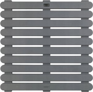 Wenko Antypoślizgowa podkładka do wanny, brodzika, basenu, sauny, kolor szary, tworzywo sztuczne, antypoślizgowa powierzchnia, kwadratowa 8