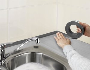 Tesa Worktop Sealing Tape 4mx28mm Grey 2