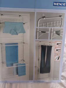 Wenko Suszarka na pranie zawieszana na drzwi, 142 cm, WENKO 3