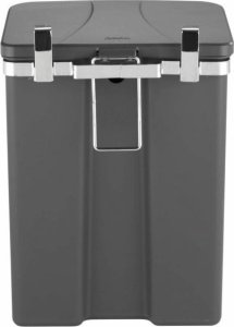 Kosz na pranie Praktyczna Kosz na śmieci, kuchenny, na odpady, śmietnik, wiszący, w kolorze szarym, 12l 2