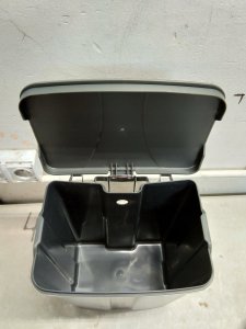 Kosz na pranie Praktyczna Kosz na śmieci, kuchenny, na odpady, śmietnik, wiszący, w kolorze szarym, 12l 7