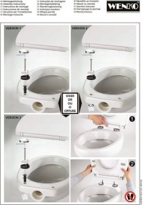 Deska bidetowa Wenko Deska sedesowa BELLEVUE, MDF, WENKO 2