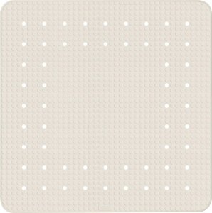 Wenko Kwadratowa, kauczukowa mata pod prysznic Mirasol Beige, 54x54 cm, z przyssawkami od spodu oraz z antypoślizgową strukturą, marka WENKO 2